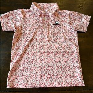 University of Georgia Kids' Red & White Polo Shirt